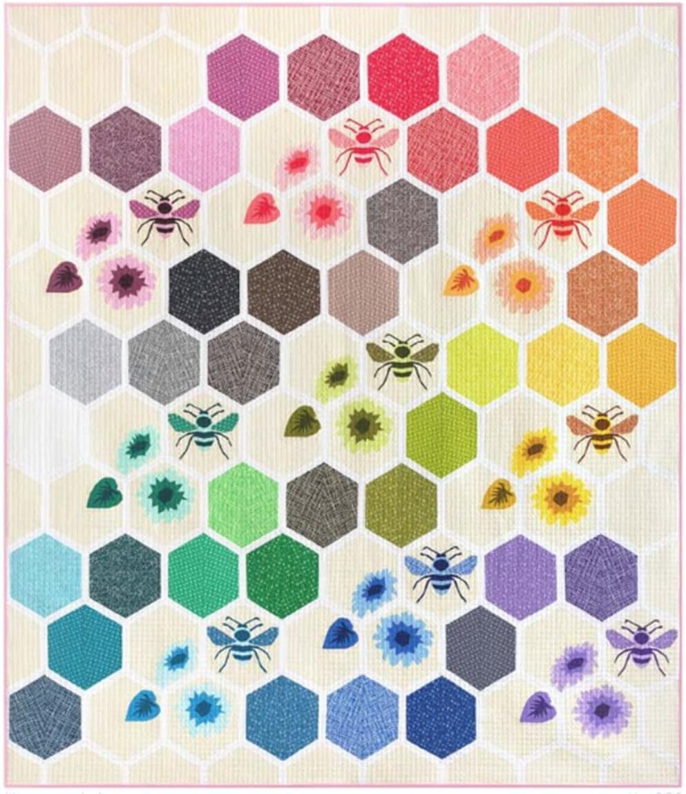 The Honeycomb Abstractions Quilt Pattern by Violet Craft