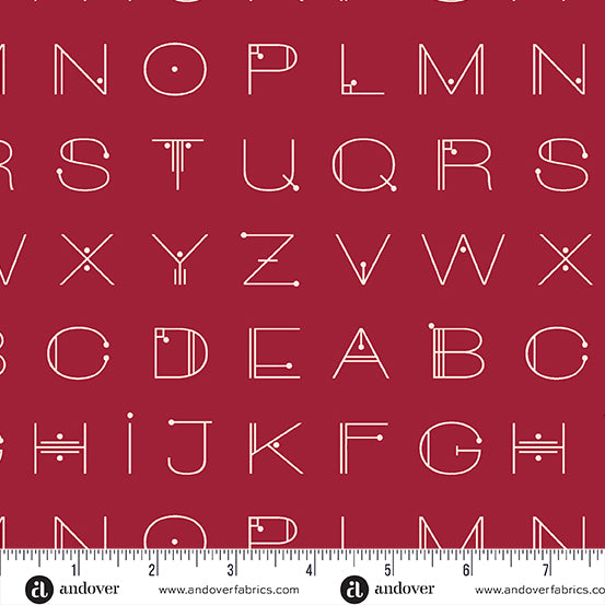 Scrawl by Giucy Giuce Deco Letters Crimson A-1217-R