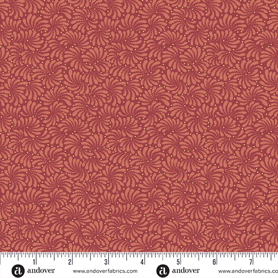 Dahlia by Laundry Basket Sagebrush Blood Orange A-1378-R