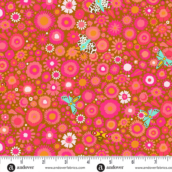 Camp Kitschy Lala Daisy Field Amber A-1715-V