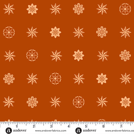 Ciao Bella By Eye Candy Quilts Rosette Terracotta A-947-O