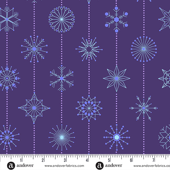 Deco Frost by Giucy Giuce Snowflakes Winter Plum CS-1114-P