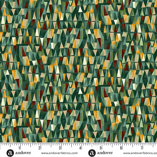 Golden Geometric Green MU-159-G