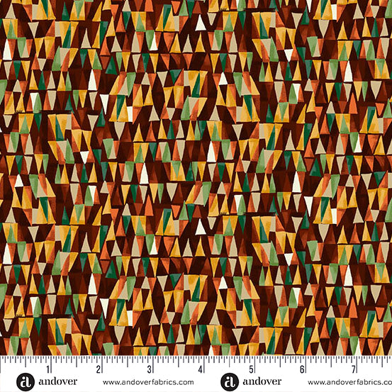 Golden Geometric Brown MU-159-V
