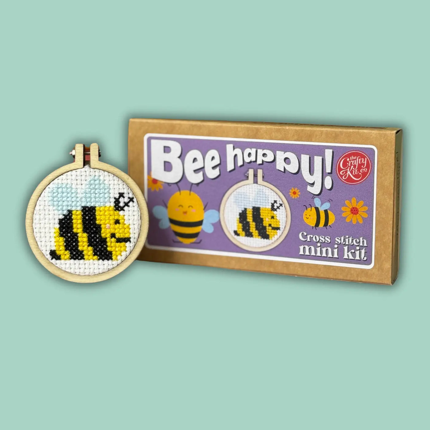 Cross Stitch Mini Kit - Bee Happy