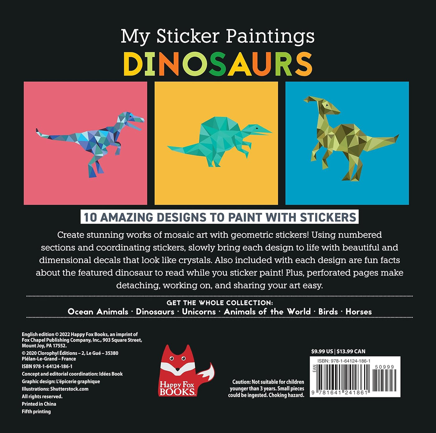 My Sticker Paintings Dinosaurs Book