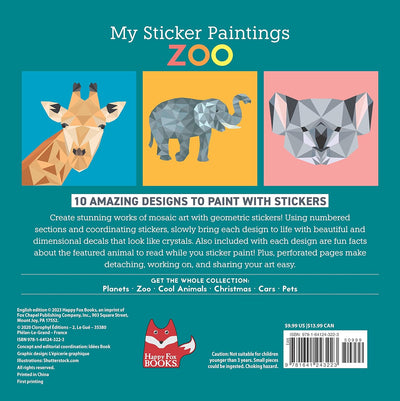 My Sticker Paintings Zoo Book