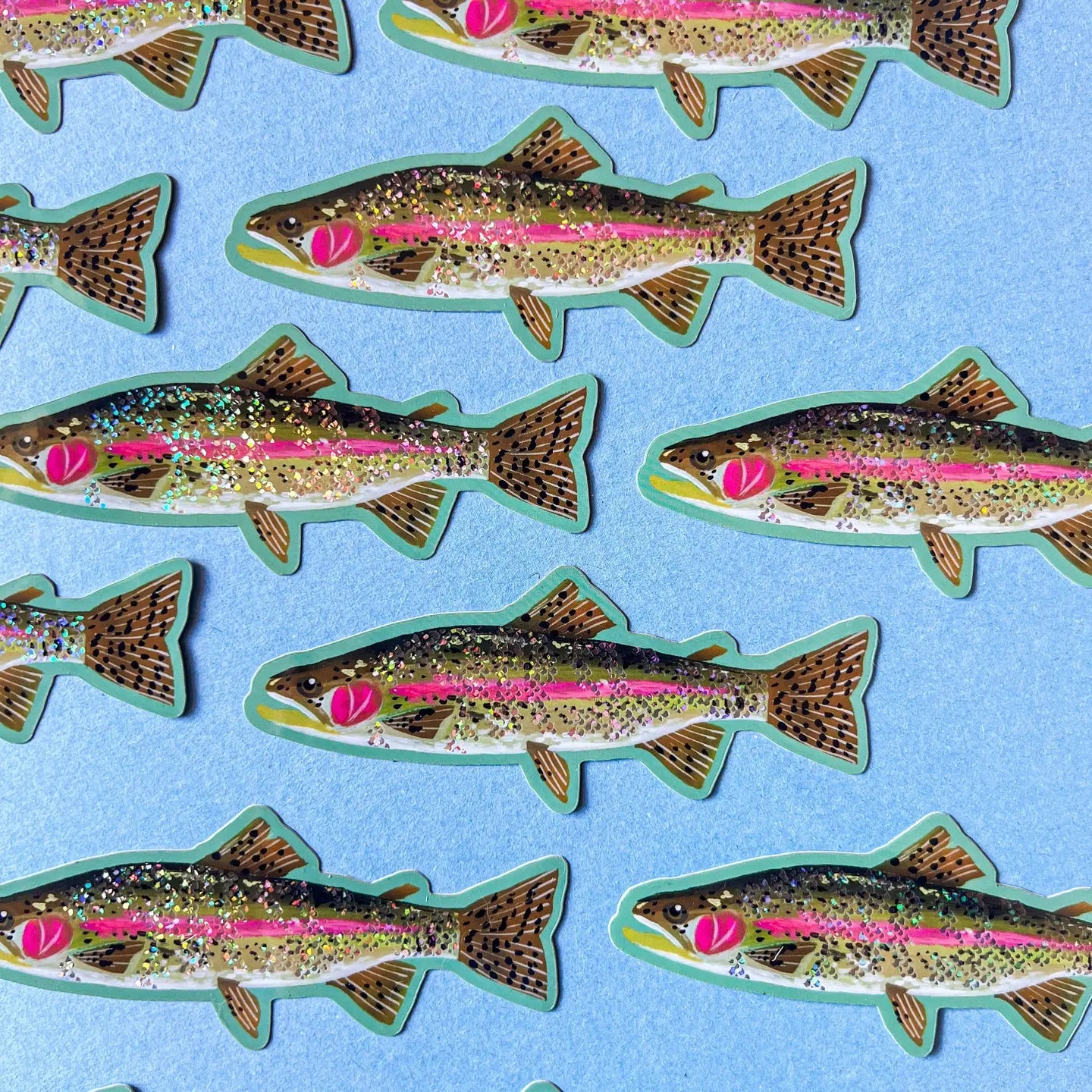 Glitter Fish Sticker – Stitchin' Post