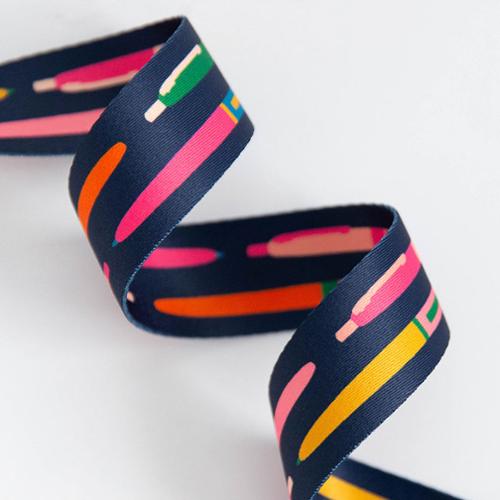 1.5" Webbing - Pens in Navy