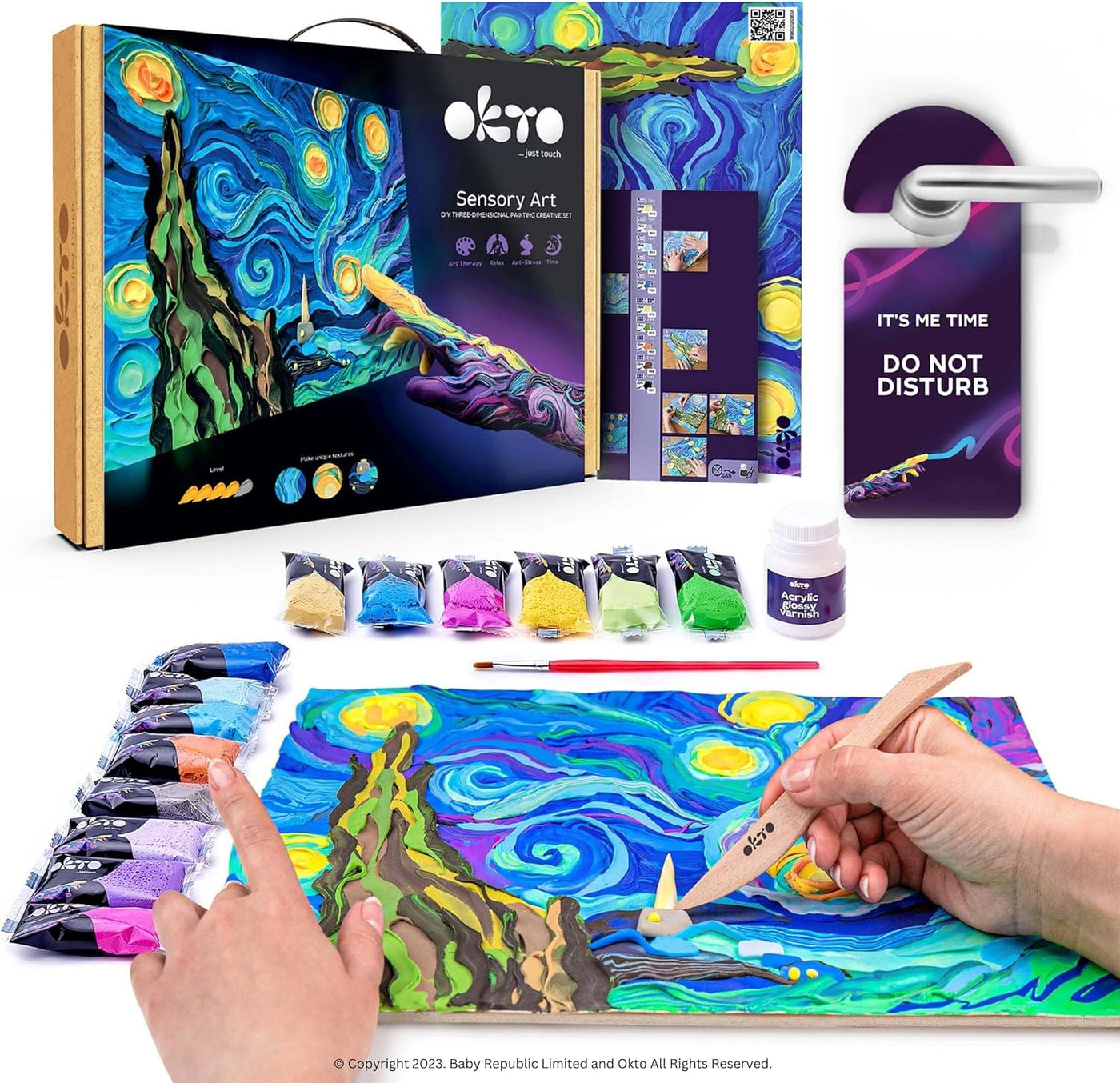 Sensory Art DIY 3D Painting Set - Vincent Van Gogh Starry Nights