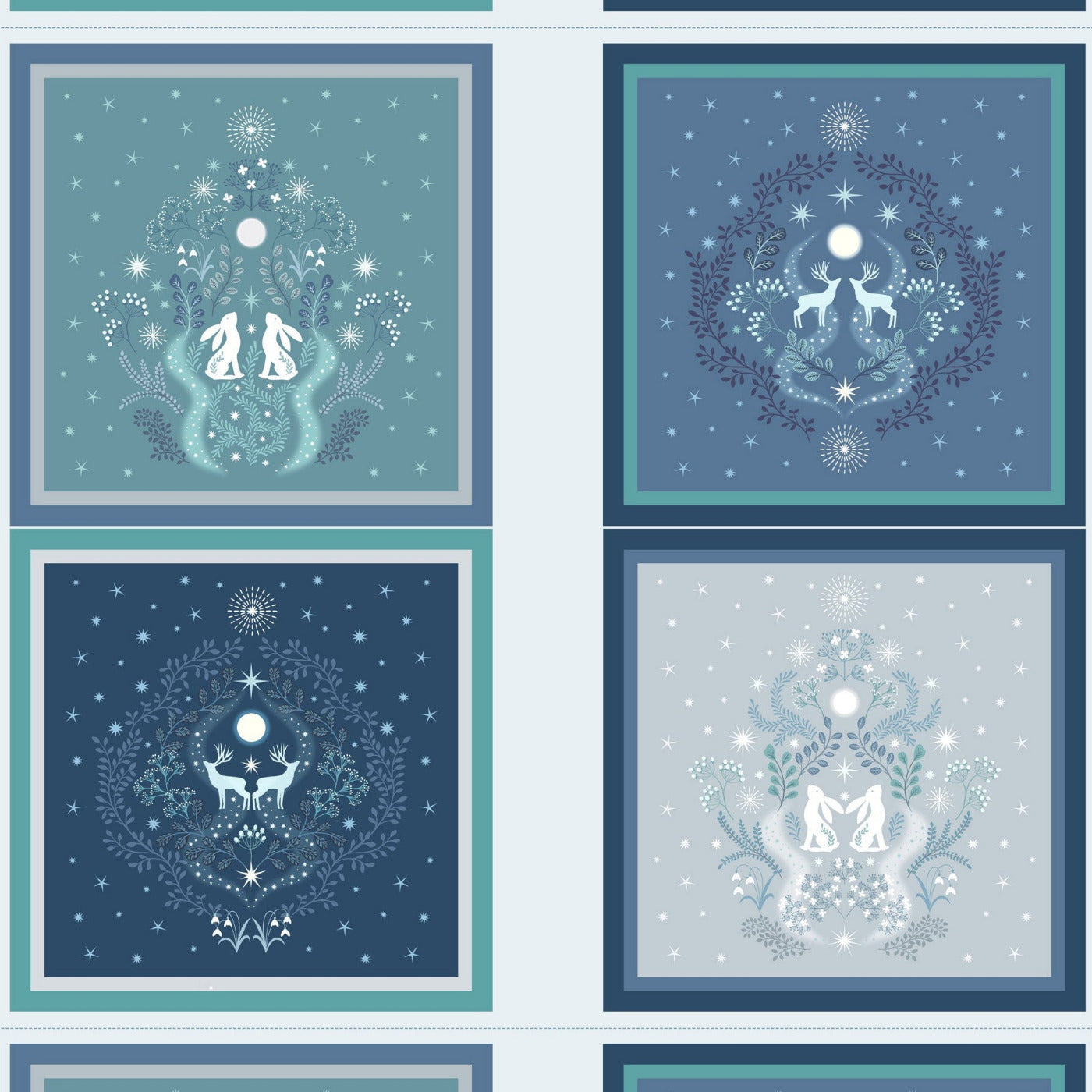 A Winter's Moon 1 yard Squares Panel A954