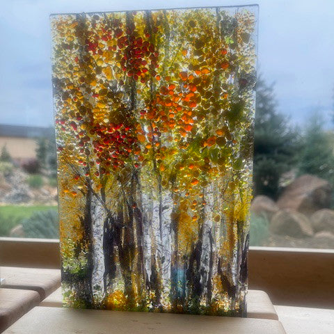 121 Painted Glass – Aspens with Susie Zeitner on 7/7/2025