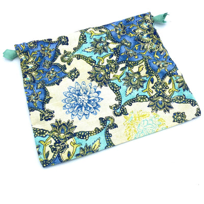 Atenti Drawstring Bag - Green & Blue
