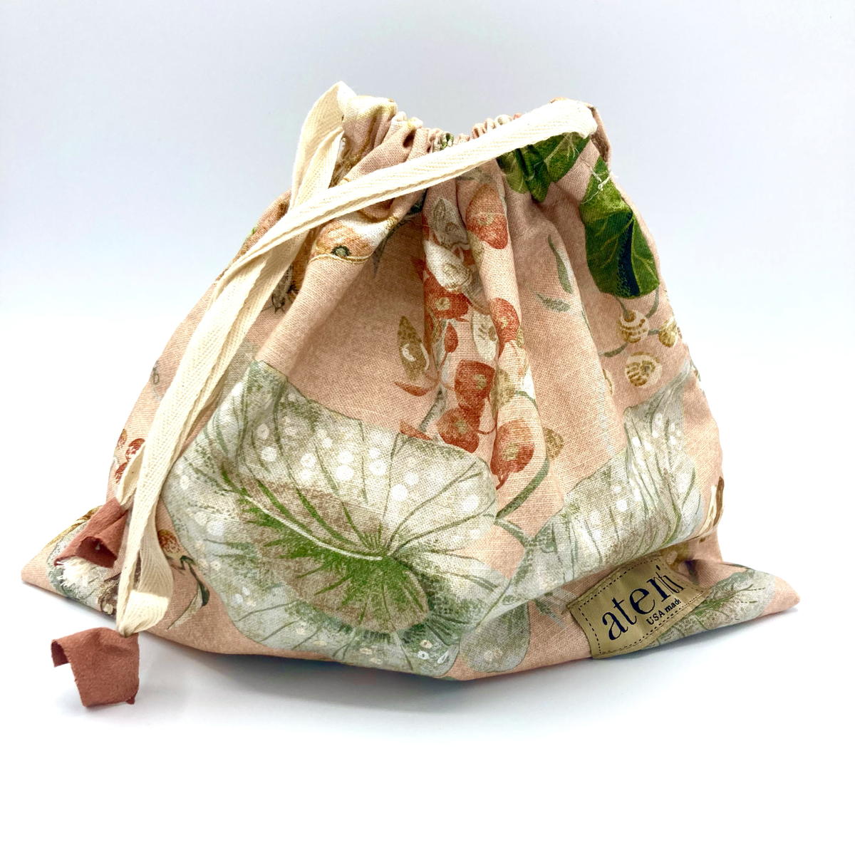Atenti Drawstring Bag - Pink Forest