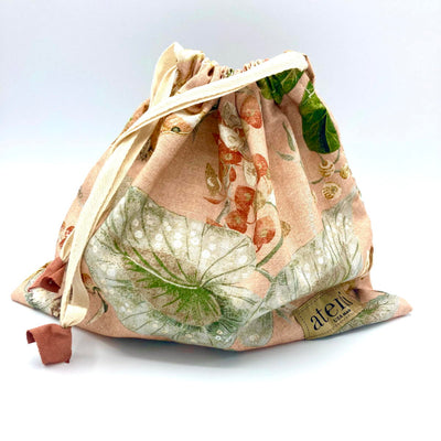 Atenti Drawstring Bag - Pink Forest