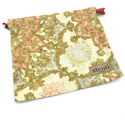 Atenti Drawstring Bag - Pink & Green