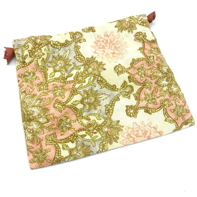 Atenti Drawstring Bag - Pink & Green