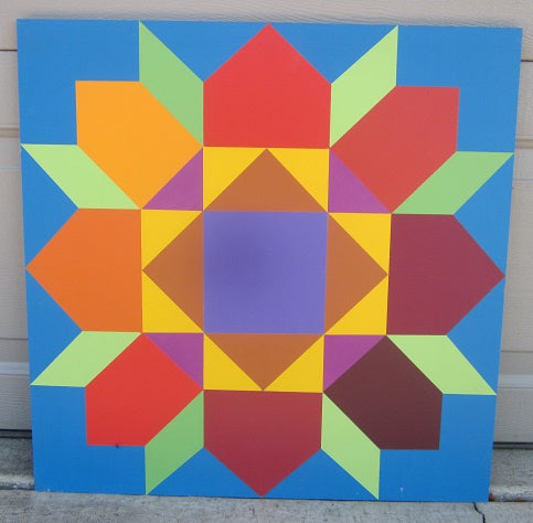 219 Barn Quilt Painting with Sheila Snyder on 7/8/2025