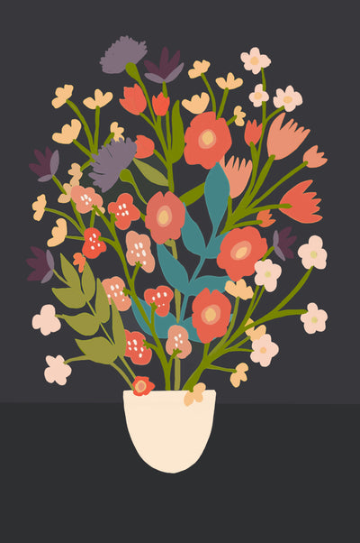 Flower Bouquet Meditative Art Paint-by-Number Kit