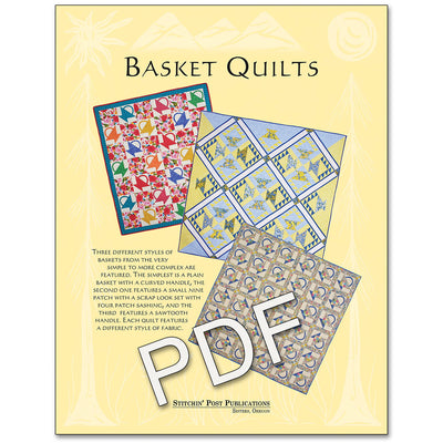 Basket Quilts Trifold Pattern - PDF Download