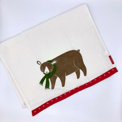 Merriment Bear flour sack towel - Gingiber