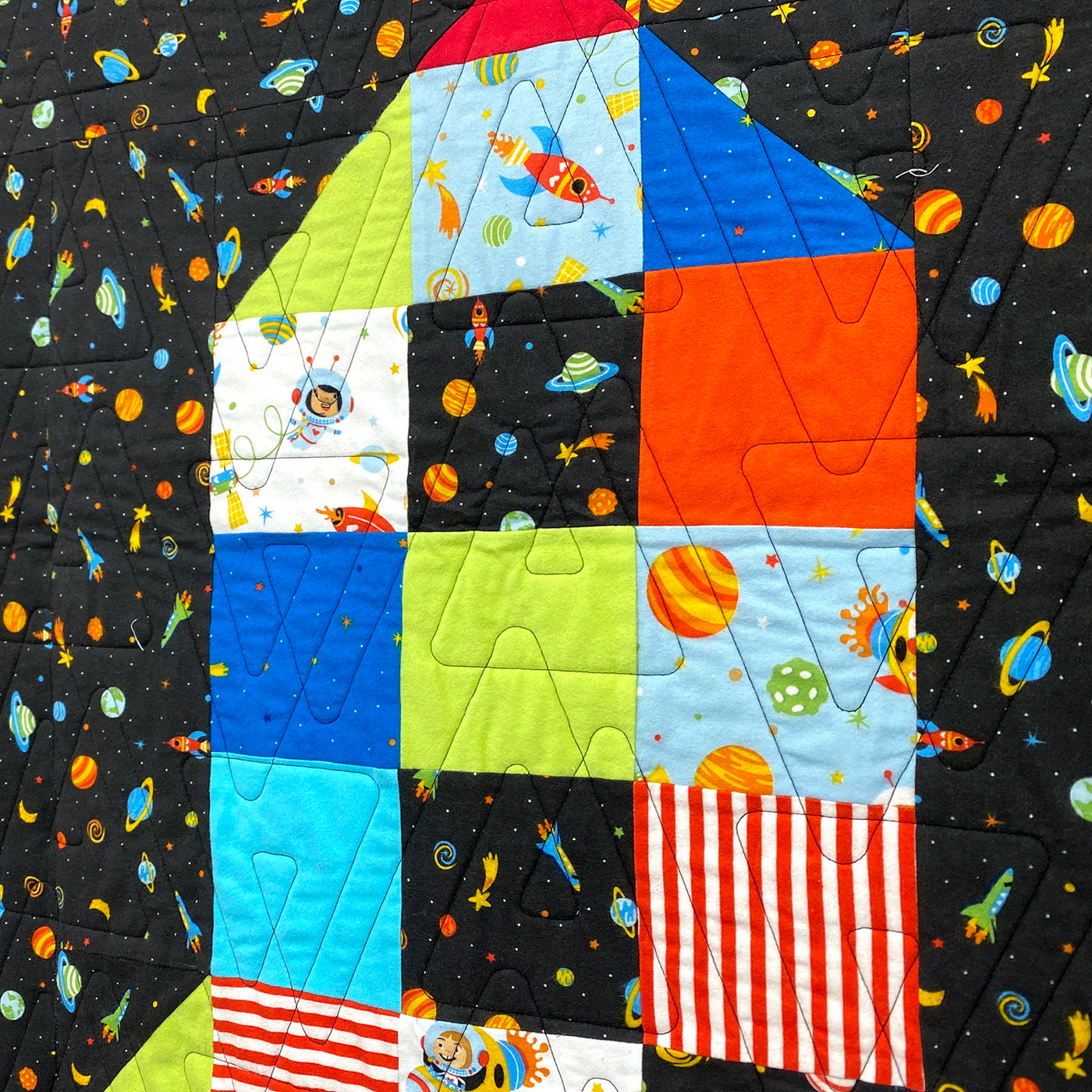 Blast Off Finished Quilt Handcraft