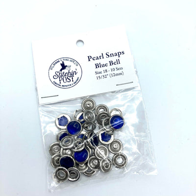 Pearl Snap Fasteners Size 18 - Blue Bell