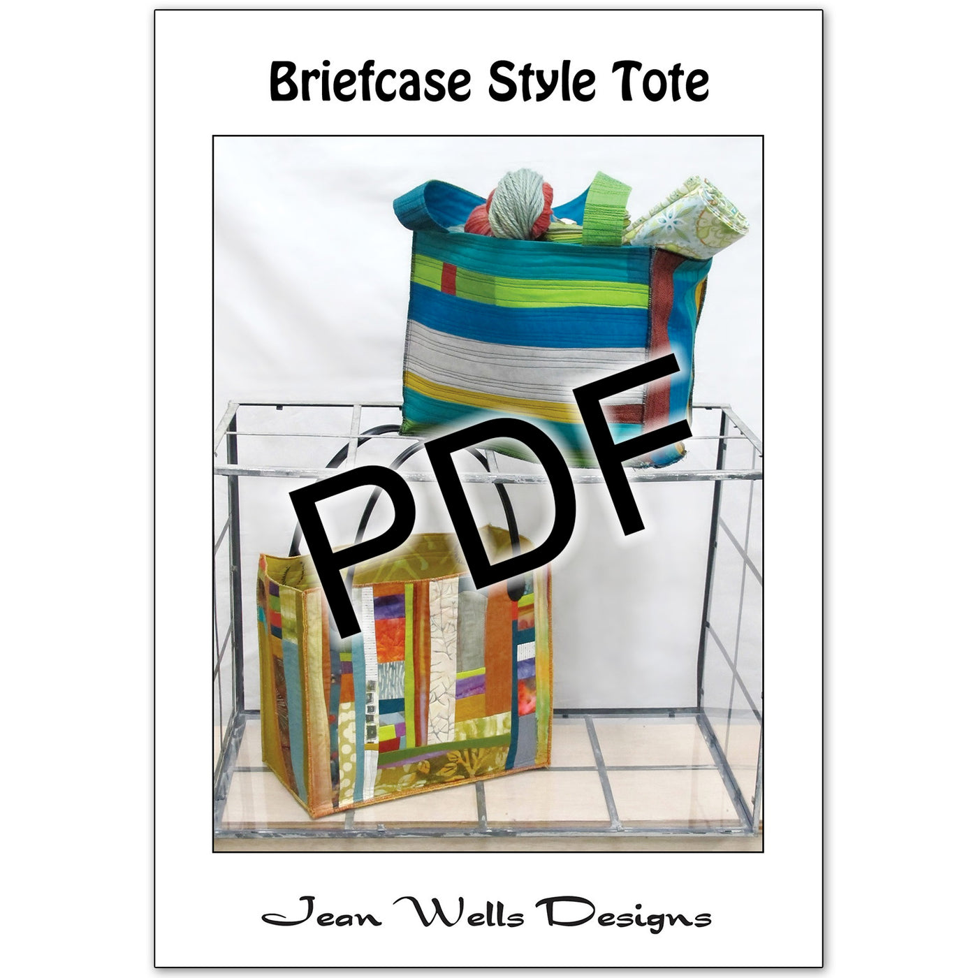 Briefcase Style Tote Pattern - PDF Download