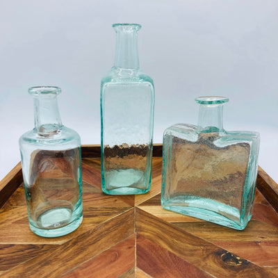 Clear Glass Bud Vases