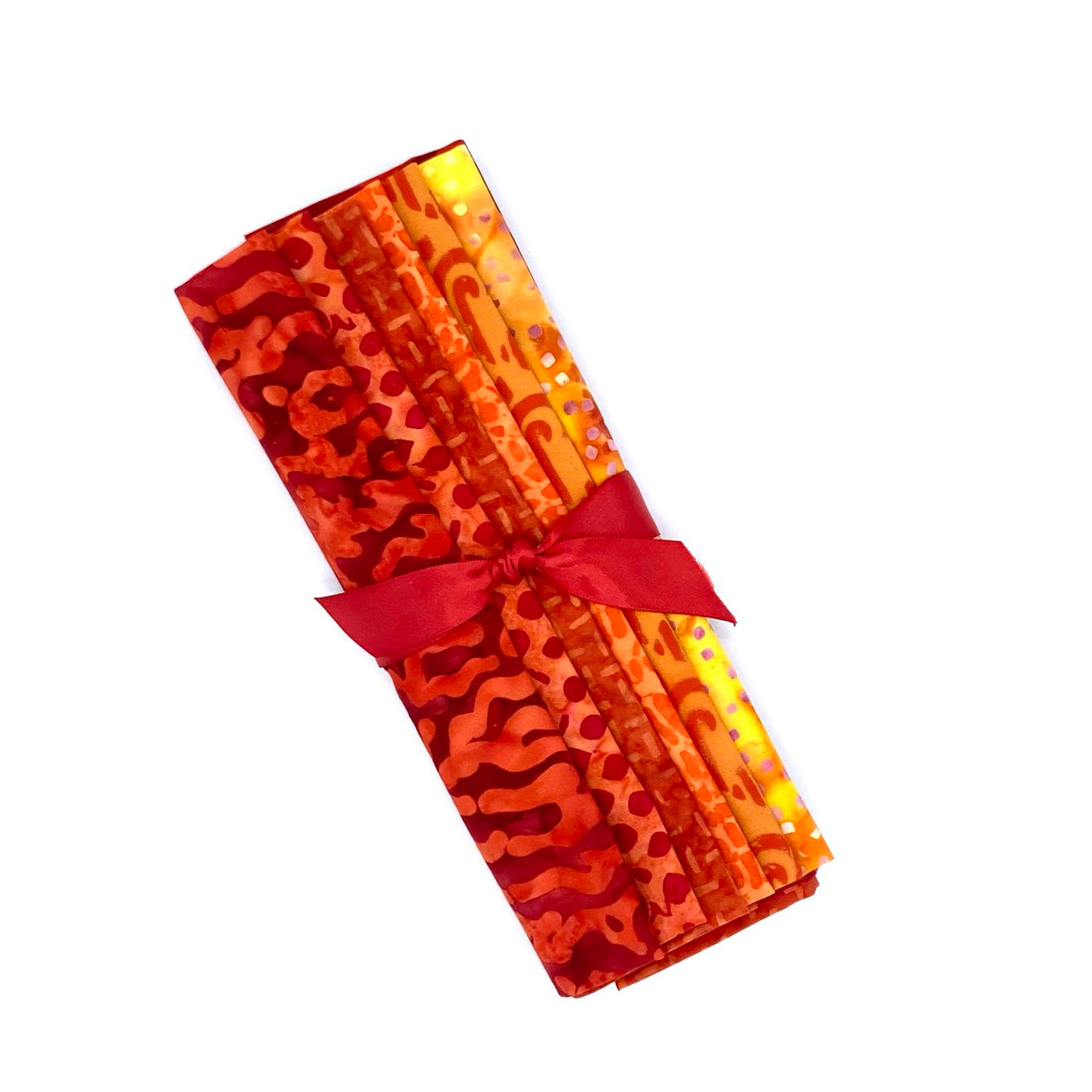 Burnt Orange Batik 6-Pack Precut