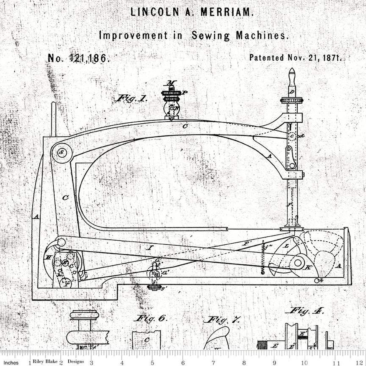 Sew Journal by J. Wecker Frisch Sewing Machine Patent C13887-WHITE