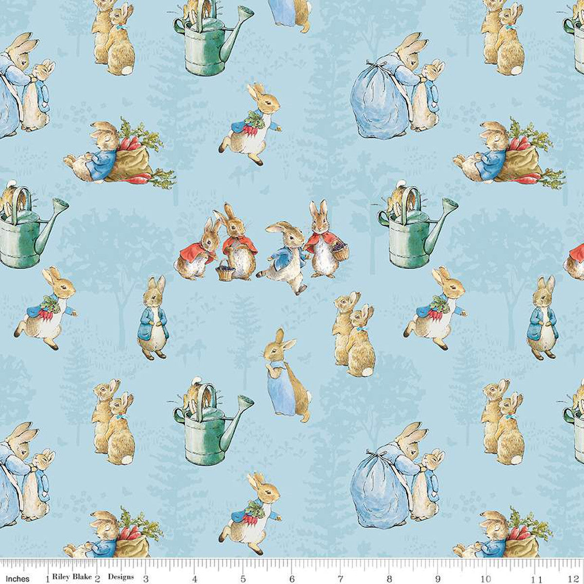 The Tale of Peter Rabbit Main Blue C14700-BLUE