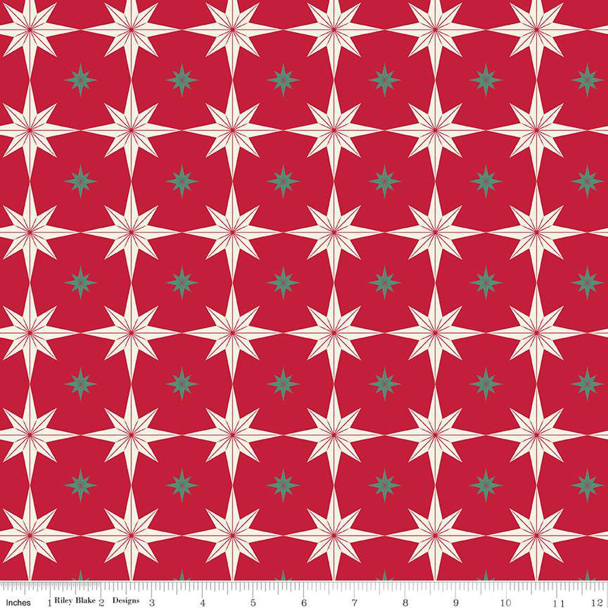 Merry Little Christmas Starburst Red C14843-RED