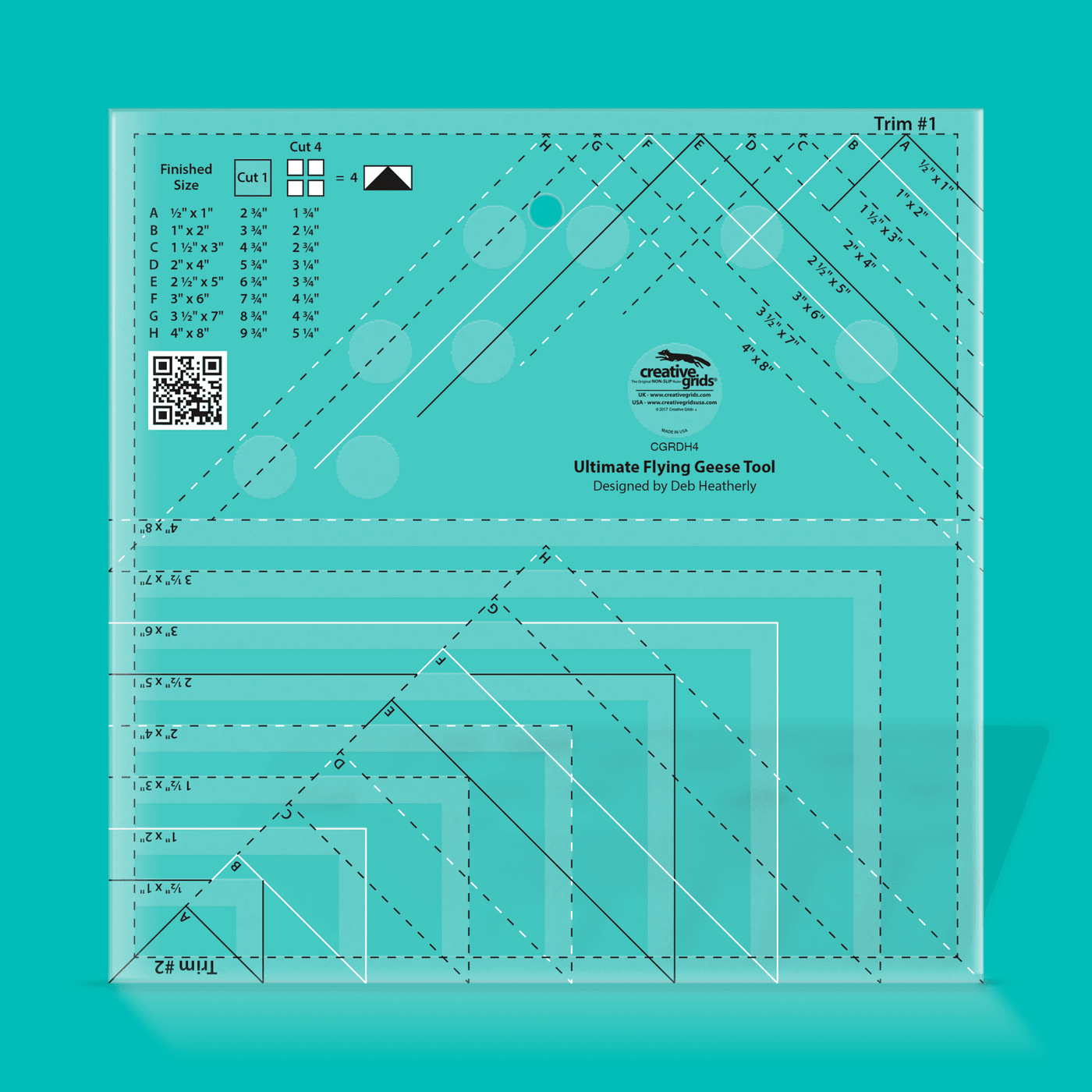 Creative Grids Non-slip Ultimate Flying Geese Tool