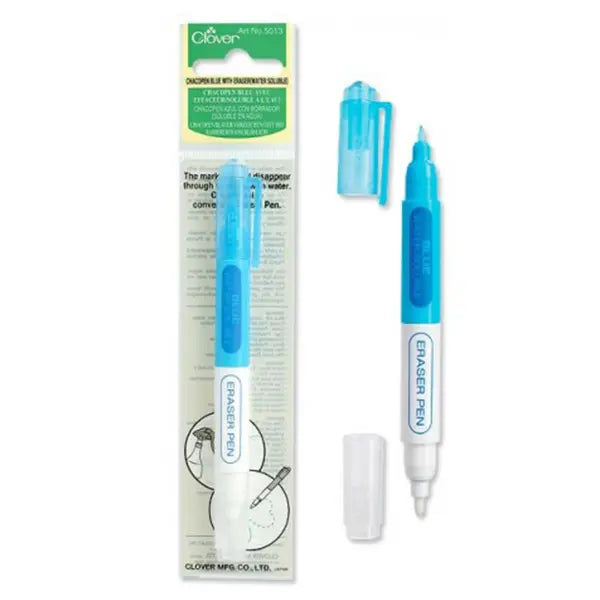 Chacopen Blue with Eraser Water Erasable marker Clover
