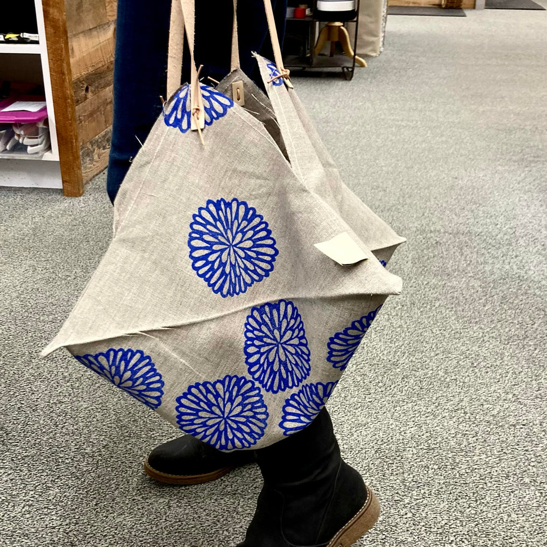 Four Corner Bag from Cocoknits (leather handles & pattern not