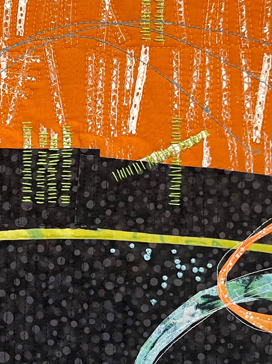507 Abstract Art Quilt Collage with Deborah Boschert on 7/12/2024