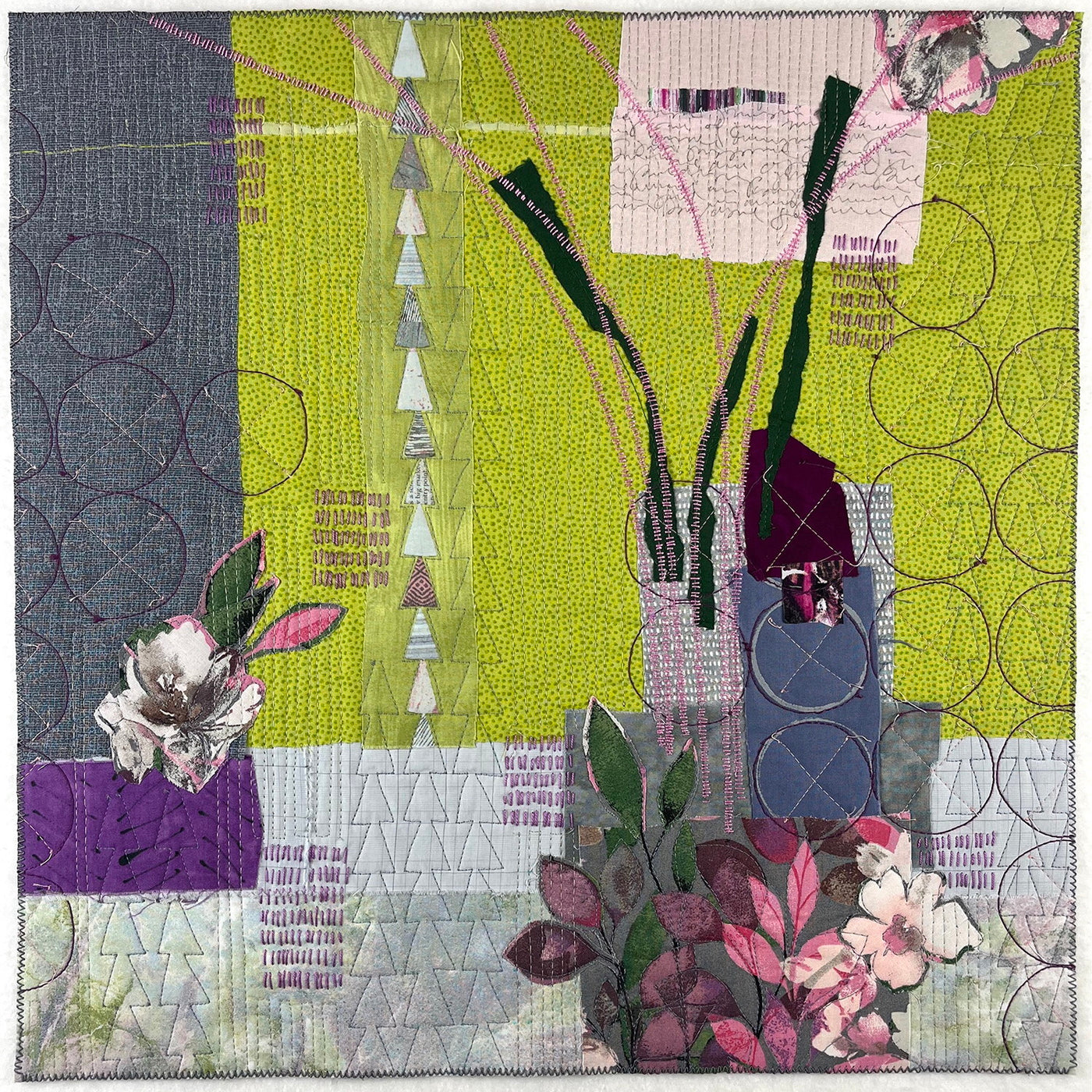 507 Abstract Art Quilt Collage with Deborah Boschert on 7/12/2024