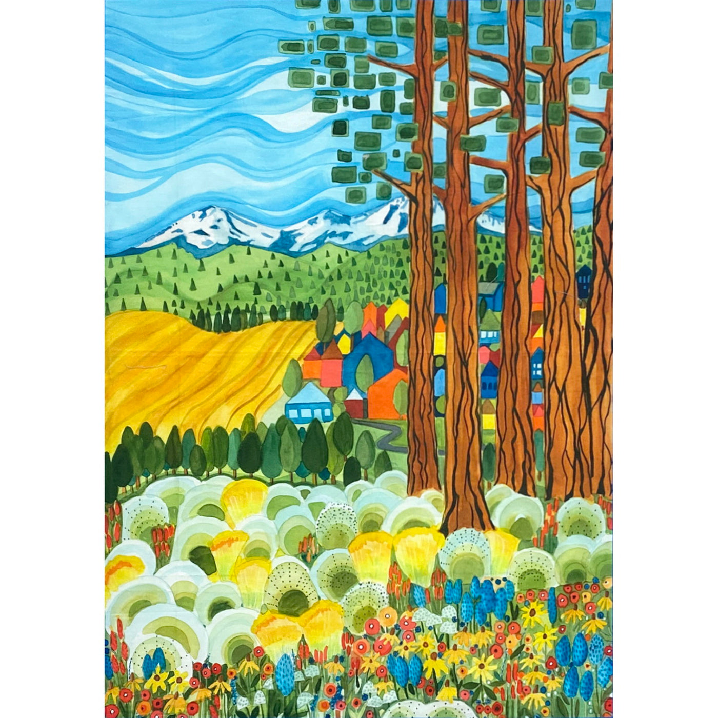 PREORDER - Sisters Mountain Meadow Pine Meadow Panel PWKD001.PANEL