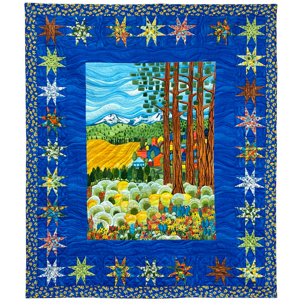 Celebration Quilt Kit (Sisters Mountain Meadow Panel Quilt)