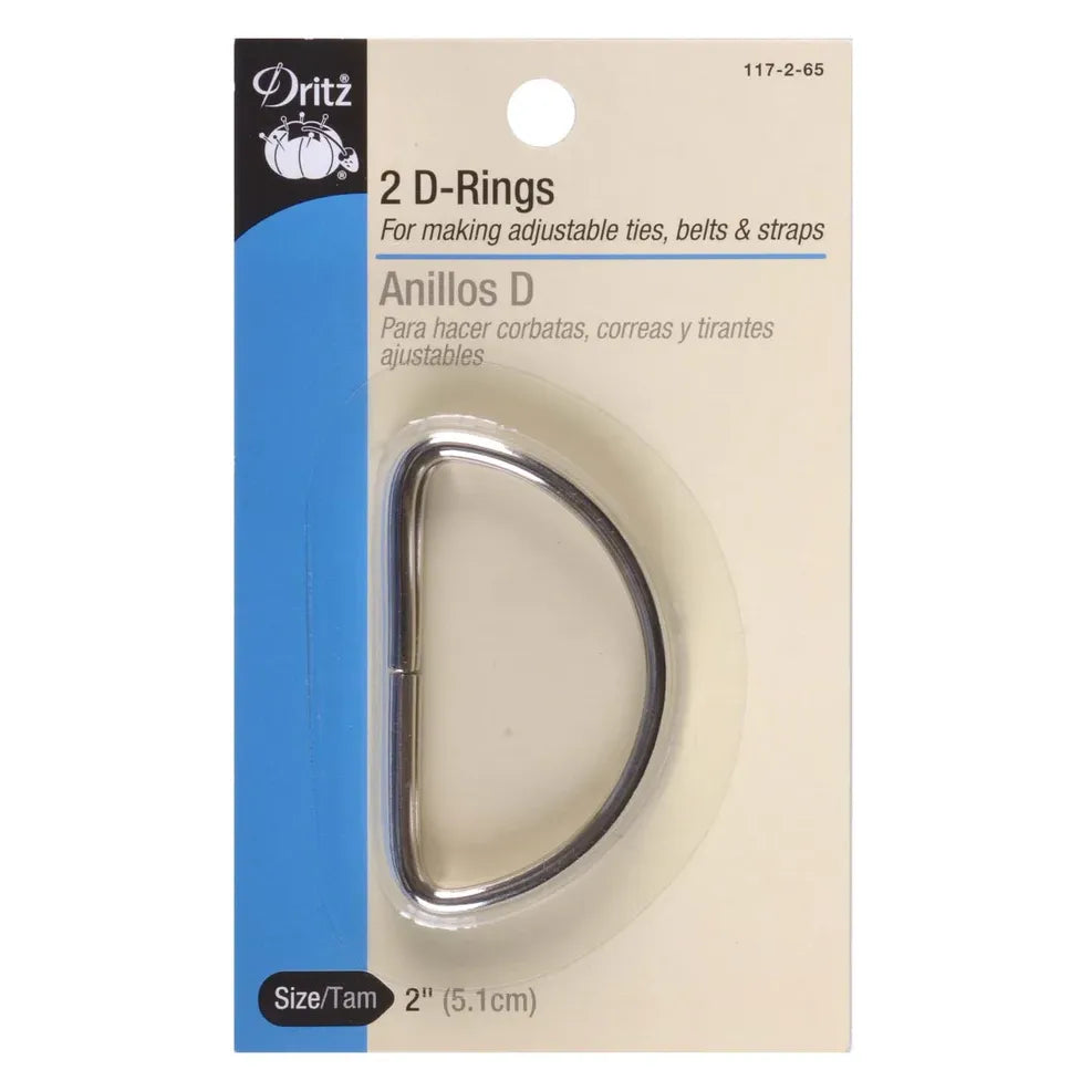 D-Rings Silver 2" 2ct