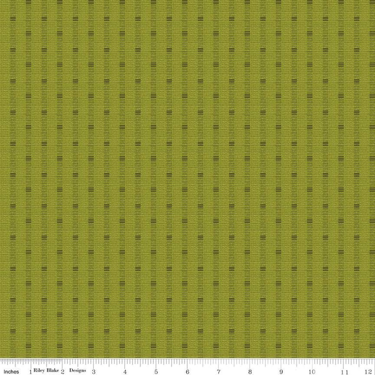 Stitcher's Flannel Shadow Stripe Olive F15551-OLIVE