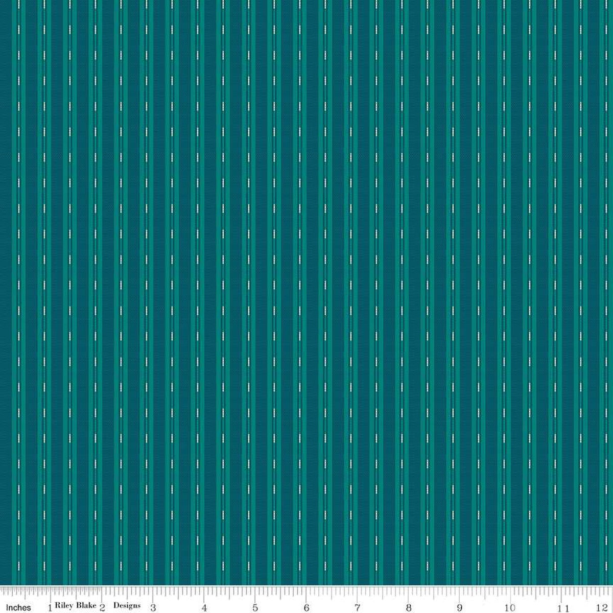 Stitcher's Flannel Ticking Blue F15552-BLUE