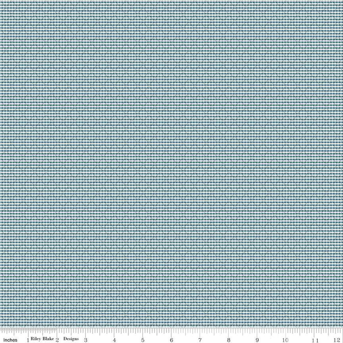 Stitcher's Flannel Railroad Stripe Blue F15554-BLUE