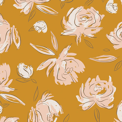 Bed of Roses Amber Flannel F22402A