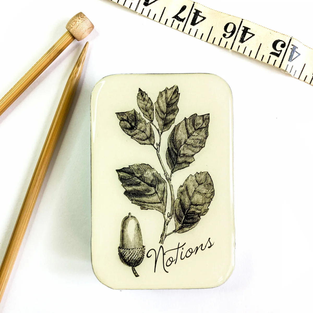 Firefly Notes - Acorn stitch marker tin: Large