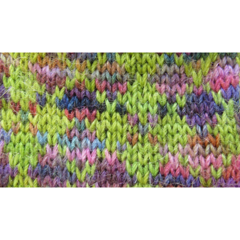 Forget Not Mitt Kit Night Dancing Queen Acid Green by The Alpaca Yarn Company