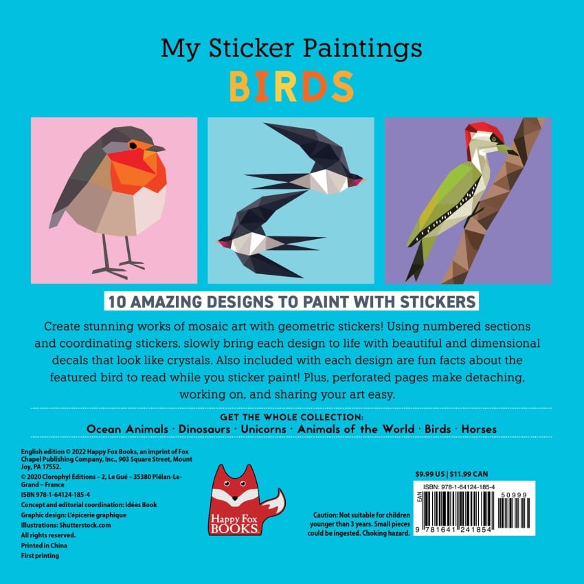 My Sticker Paintings Birds Book