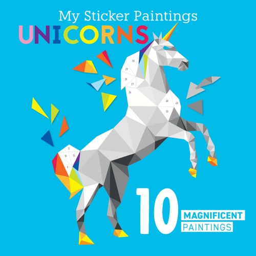 My Sticker Paintings Unicorns Book