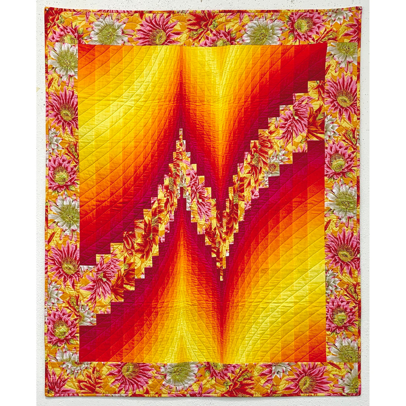 Lightning Bolt Bargello Quilt